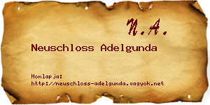 Neuschloss Adelgunda névjegykártya